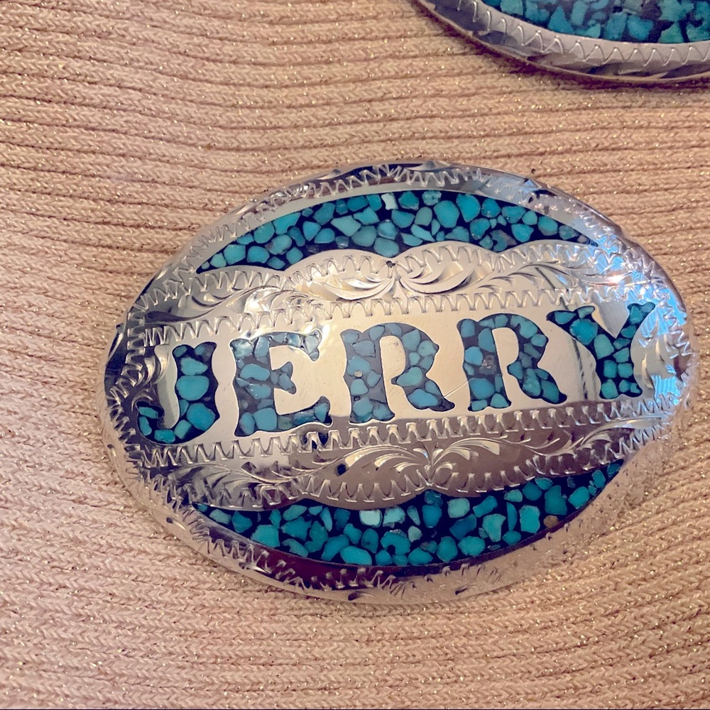 🥰🌹 VALENTINES IDEA!! WESTERN BELT BUCKLE. Turquoise and Sterling Silver